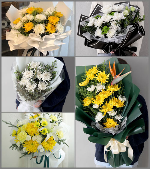 安徽阜阳市颍上县半岗镇黄连沟村白事花束代送